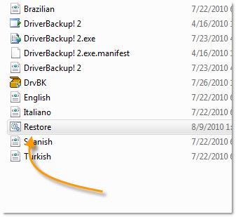 Driver Backup Restore