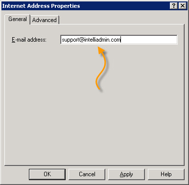 Email Address Settings
