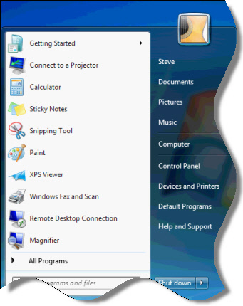 Windows 7 Start Menu