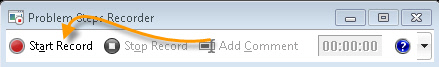 Problem Steps Recorder Start