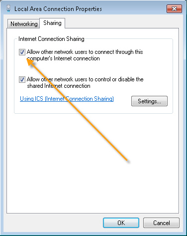 Share Network Adapter